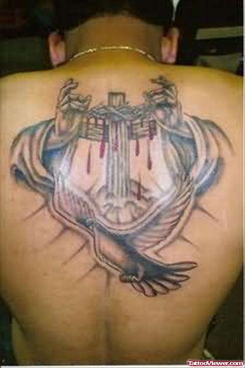 Jesus Christ Back Tattoo