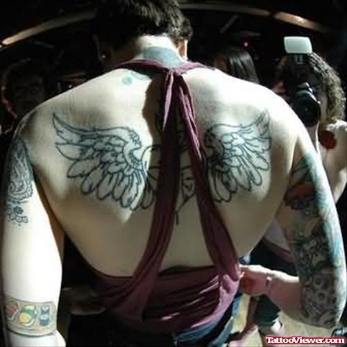 Extreme Wings Tattoo On Back