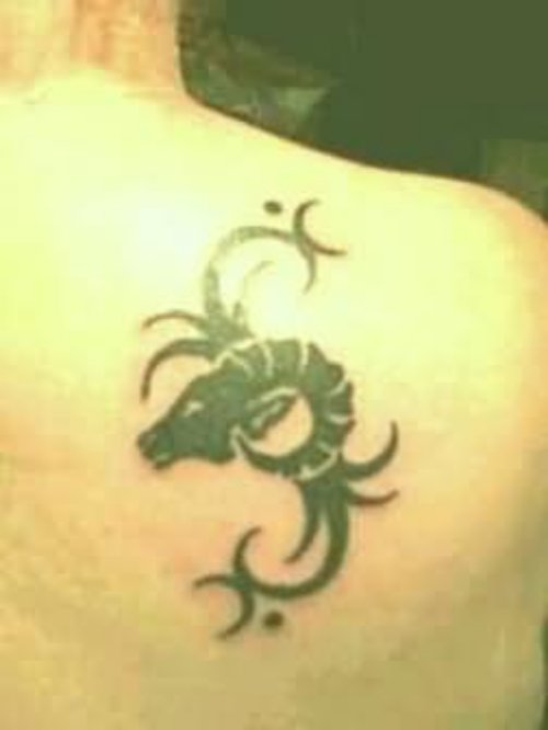 Dragon Symbol Tattoo On Back