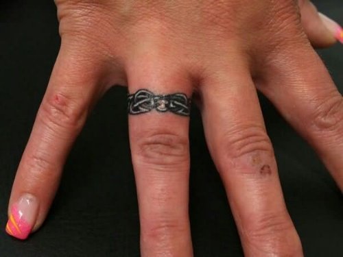 Finger Band Tattoos Design
