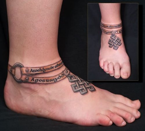 Attractive Ankle Band Tattoos