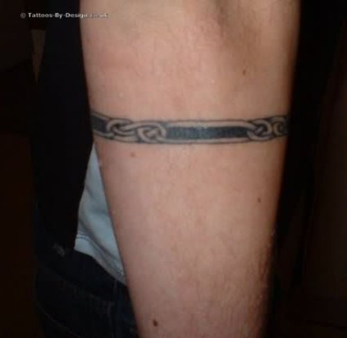 Celtic Band Tattoo On Arm