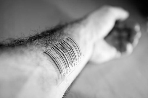 Awesome Barcode Tattoo On Left Forearm