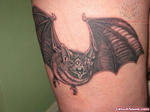 Dangerous Bat Tattoo