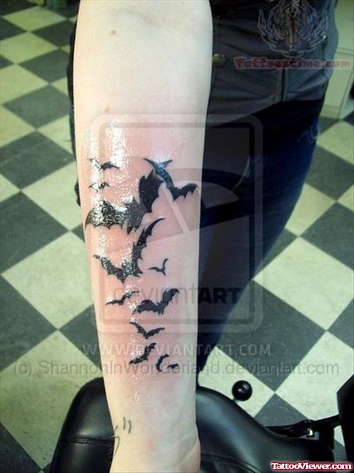 My Bat Tattoo On Arm