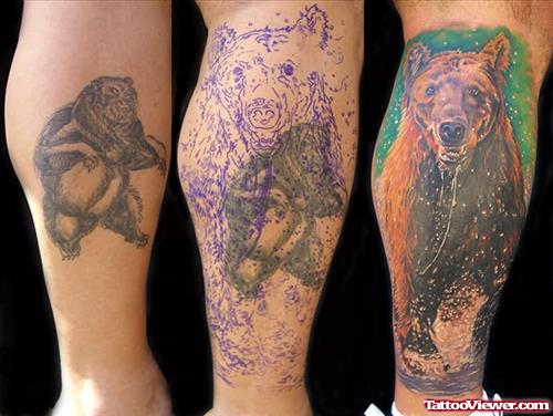 Bear Cover Up Tattoo