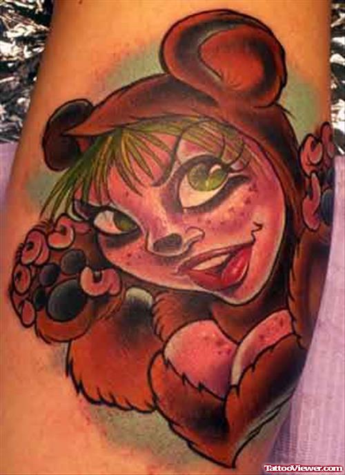 Bear Girl Tattoo