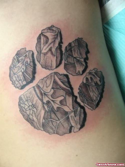 Nice Bear Paw Tattoo