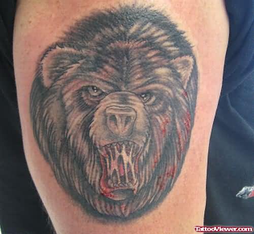 Blood And Bear Tattoo