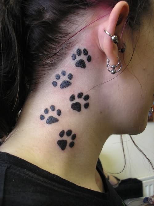 Bear Paw Tattoos For Girls