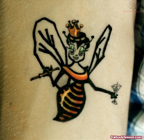 Beautiful Bee Tattoo
