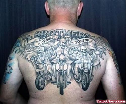 Skelton Bike Tattoo