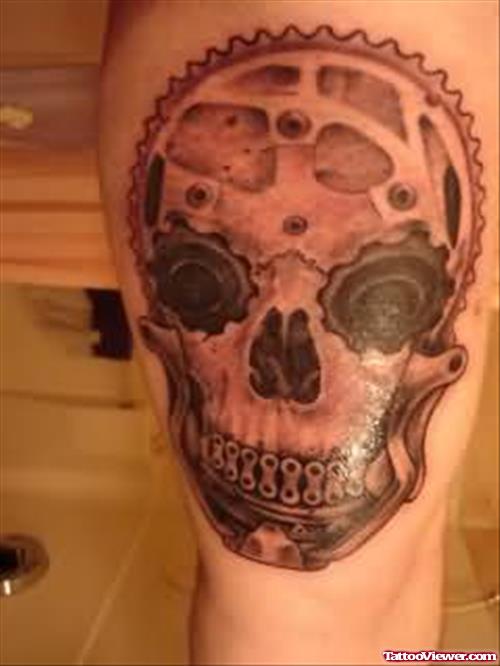 Chain Skull Tattoo