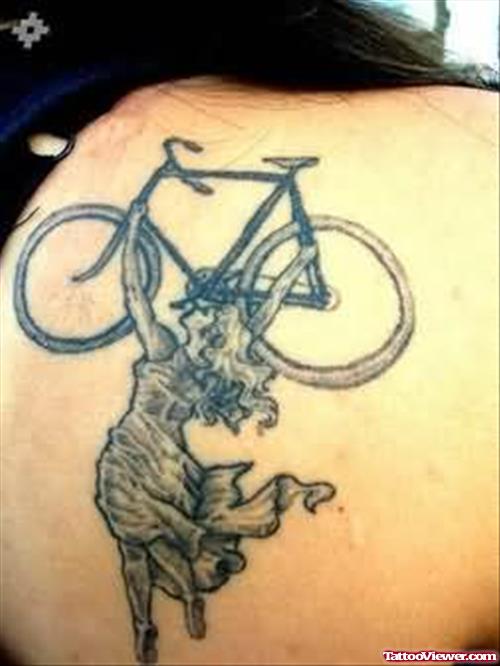 Girl Power - Awesome Bike Tattoo