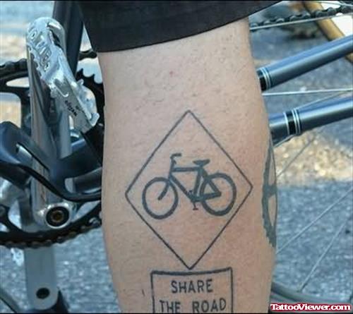 Share The Road Tattoo
