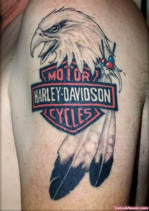 Harley Davidson Motor Cycles Tattoo
