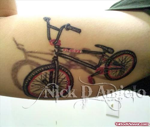 Colourful Bike Tattoo