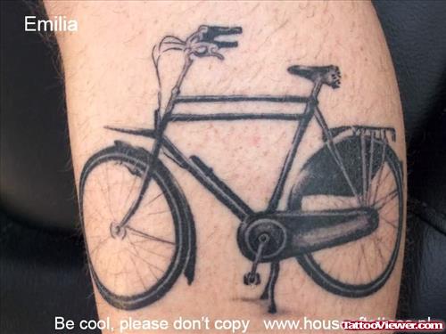 Bicycle Tattoo For Shoulder