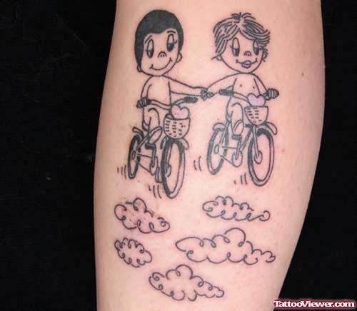 Child Bicyles Tattoo