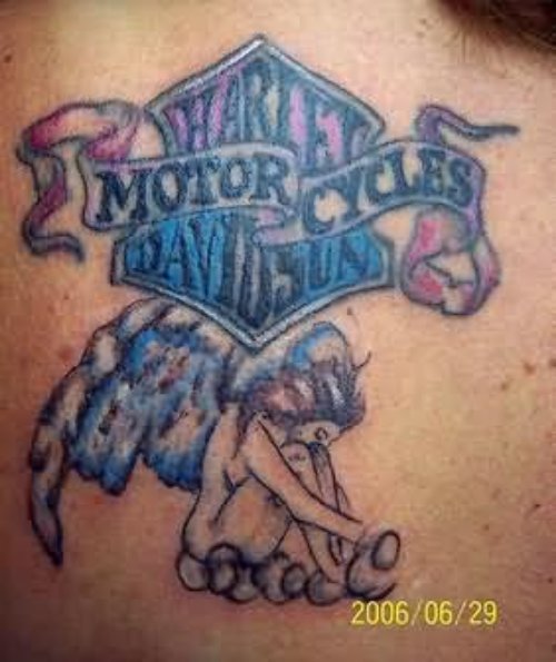 Motor Cycle Slogan - Bike Tattoo