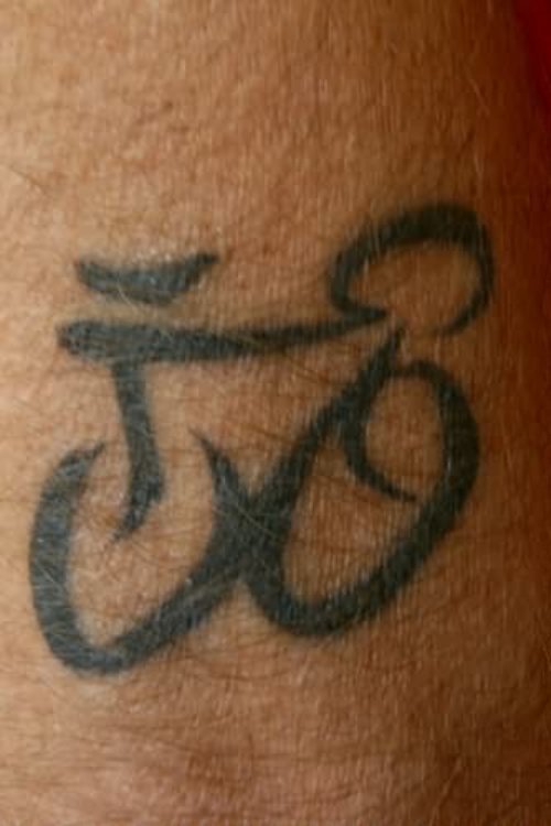 Bike Tattoo On Wrist