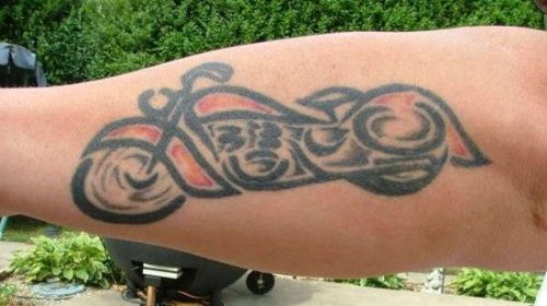 Best Biker Tattoo On Sleeve