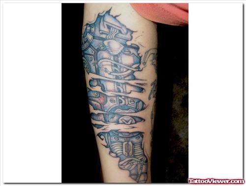 Best Biomechanical Arm Tattoo