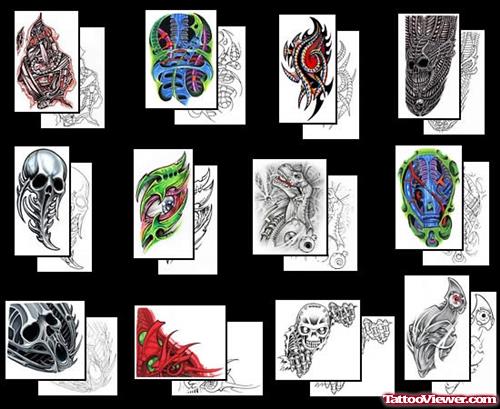 Best Biomechanical Tattoo Designs