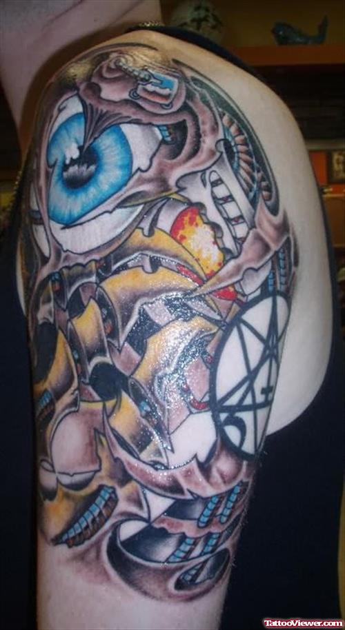 Wonderful Biomechanical Tattoo