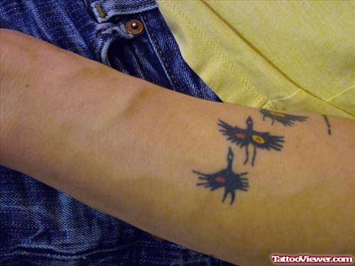 Birds Flying Tattoo On Arm