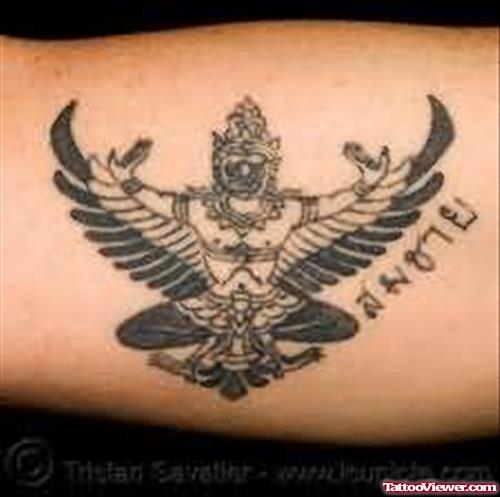 God Bird Tattoo On Arm