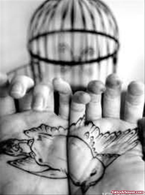 Cage & Bird Tattoo