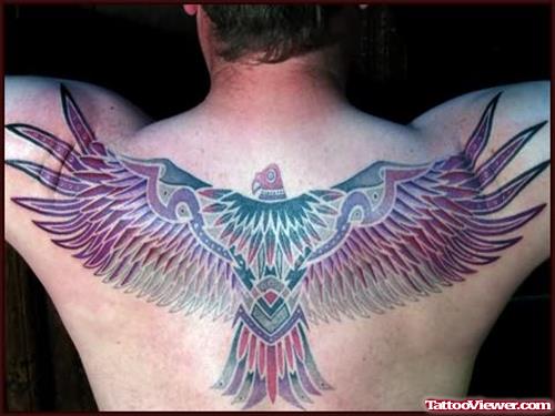 Eagle Bird Tattoo On Back
