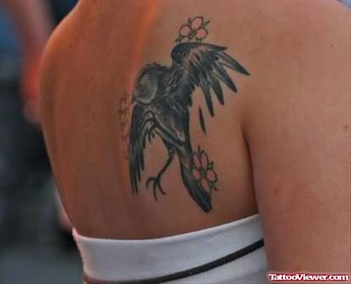 Terrific Bird Tattoo On Back