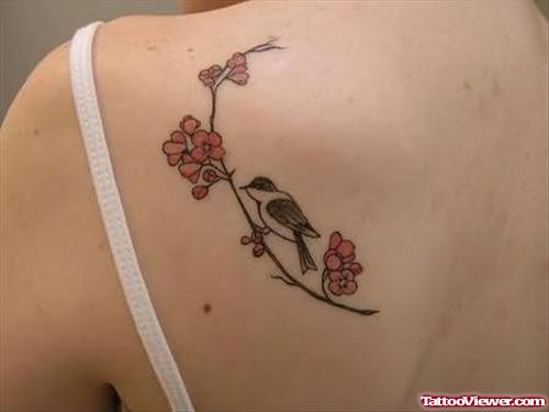 Magnificent Bird Tattoo On Back