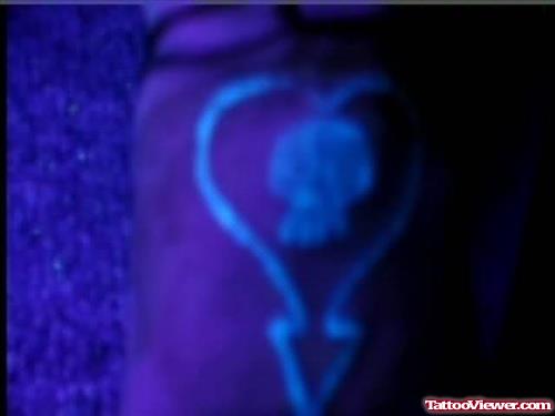 Heart Blacklight Tattoo