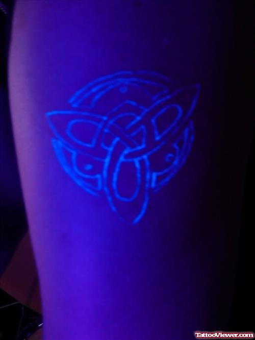 Beautiful Black Light Tattoo For Girls