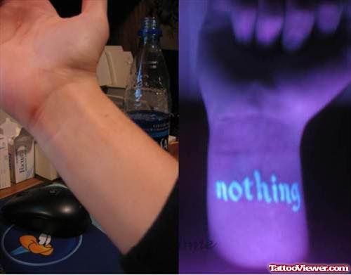 Nothing Blacklight Tattoo