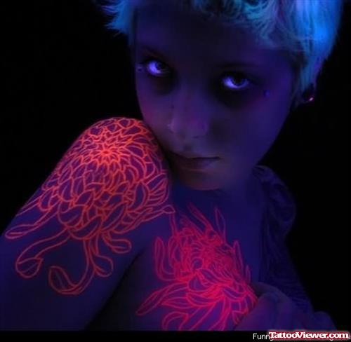 Blacklight Invisible Tattoo