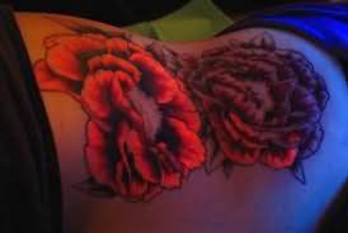 Flower Tattoo On body