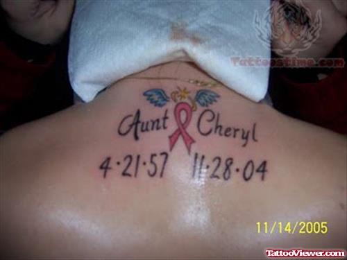 Breast Cancer Back Tattoos