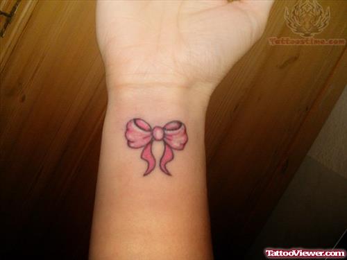 Pink Ribbon Breast Cancer Tattoo