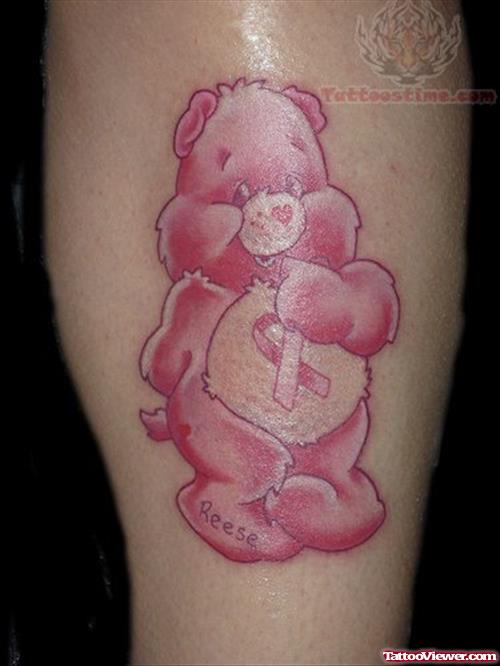 Breast Cancer Teddy Tattoos