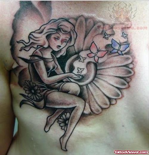Breast Cancer Girl Tattoo