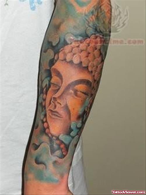 Awesome Buddhist God  Tattoo