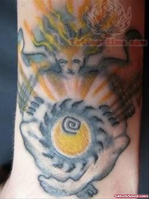 Amazing Buddhist Tattoo For Arm