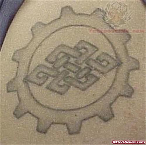 Elegant Buddhist Tattoo Design
