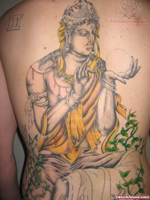 Buddhist Back Body Tattoo