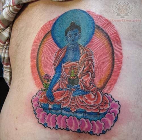 Religious Tattoo Of Buddha