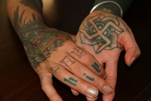 Buddhist Tattoos On Hands